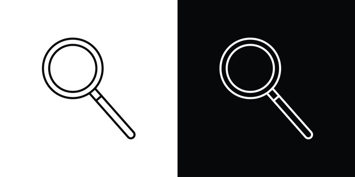 Magnifying glass icon set designs. vector illustration eps