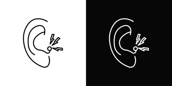 Otitis icon set designs. vector illustration eps