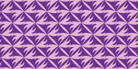 Fototapeta premium Seamless modern abstract purple pattern. Elegant geometric design perfect for apparel, t-shirts, bandanas, fashion textiles, home decor, and wrapping wallpaper.