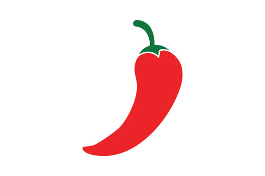 Hot pepper icon. Chili peper vector icon. Spicy food symbol. Hot food sign