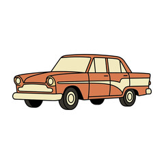 Fototapeta premium vintage car illustration