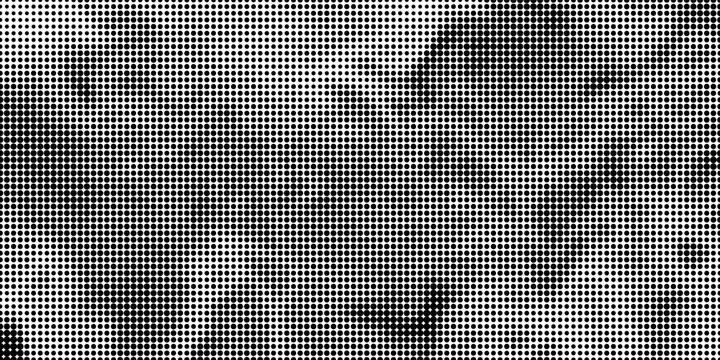 Halftone faded gradient texture. Grunge halftone grit background. White and black sand noise wallpaper. Retro pixilated vector backdrop