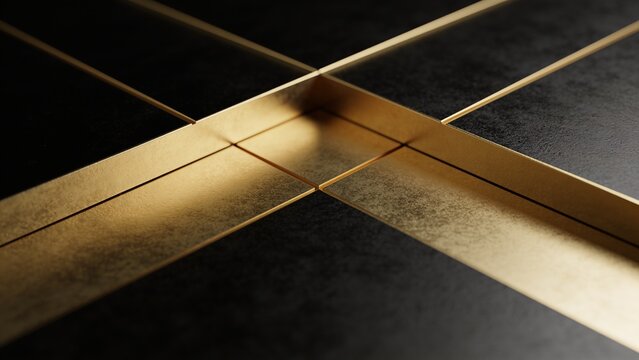 black and gold geometric pattern background