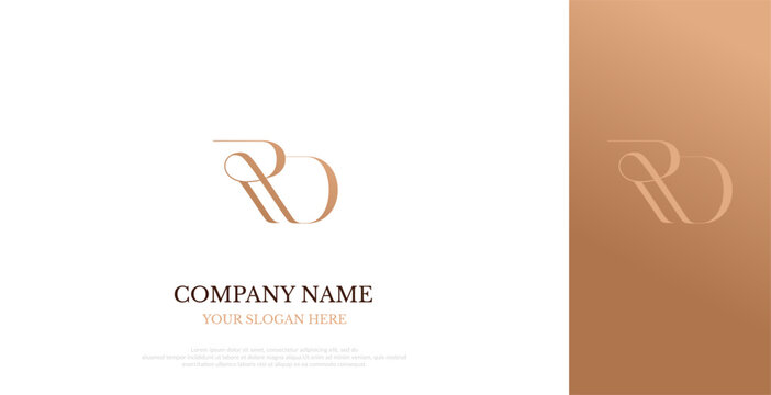 Initial RD Logo Design Elegant