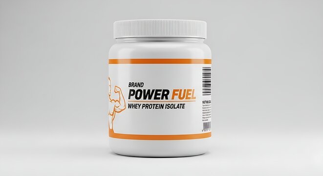 PremiumWheyProteinIsolateJarOnWhiteBackground.