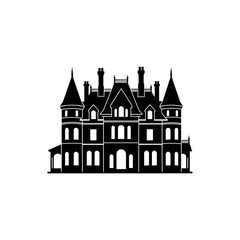 Fototapeta premium Large Gothic Style Mansion.