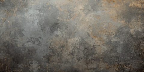 Fototapeta premium Old rusty grunge metal texture background with aged dirty vintage metal surface and rough dark industrial pattern design