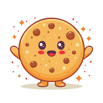 Cartoon tiger face with spots and stars