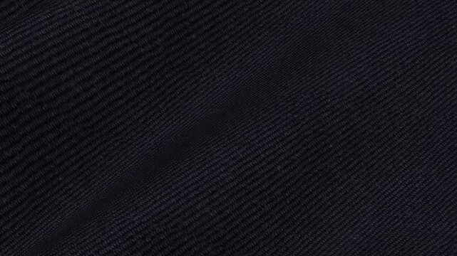 Premium Italian Midnight Blue Worsted Wool Suit Fabric flowing in luxurious sleek waves of elite corporate quality for high end bespoke tailoring