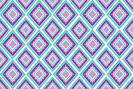 Aztec geometric seamless pattern background.