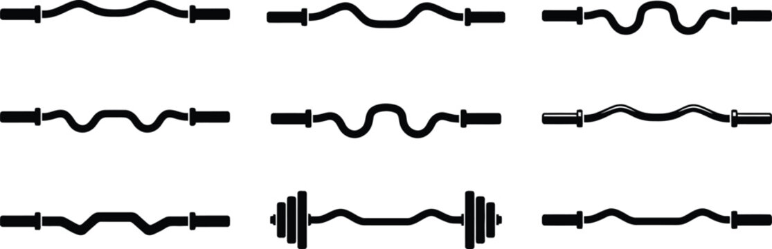 Ez barbell vector graphics