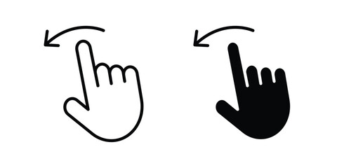 Obraz premium Finger swipe icon