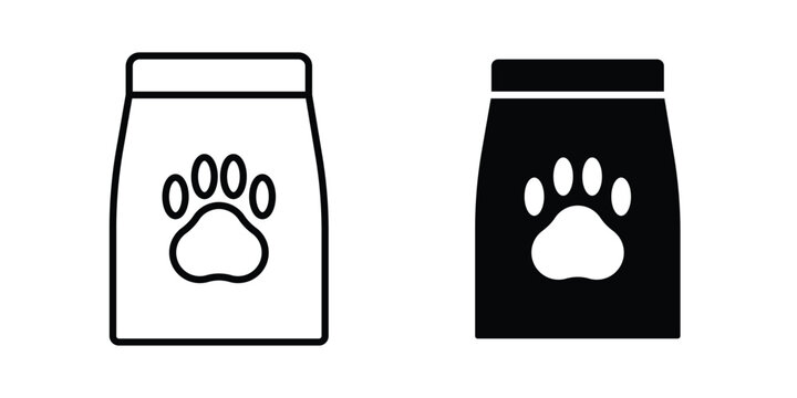 Pet food package icon