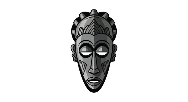 African Tribal Wooden Face Mask.