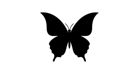Butterfly silhouette on transparent background © Mehrun