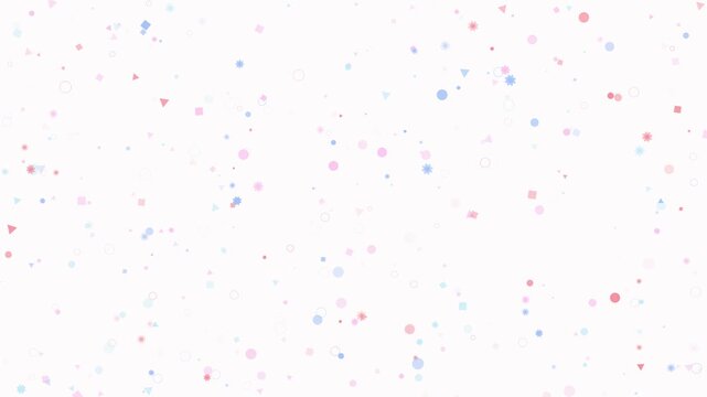 Colorful Small Dots on White Background