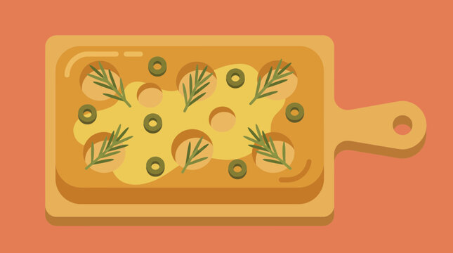 Focaccia Bread with Rosemary Dimples and Olive Oil Sheen