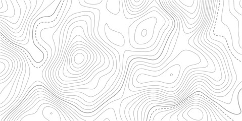 Topographic contour map. similarcartography illustration. Topography and geography map grid abstract backdrop.grid line topo map technology modern design white background. Vector Illustration.  © MDSOHEL