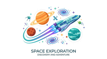 Space Rocket Ship Exploration Adventure. © Ariya