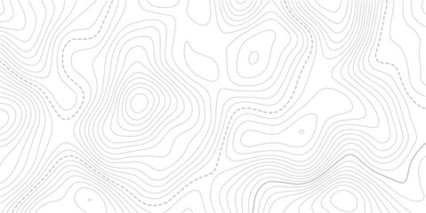 Fototapeta premium Topographic contour map. similarcartography illustration. Topography and geography map grid abstract backdrop.grid line topo map technology modern design white background. Vector Illustration. 