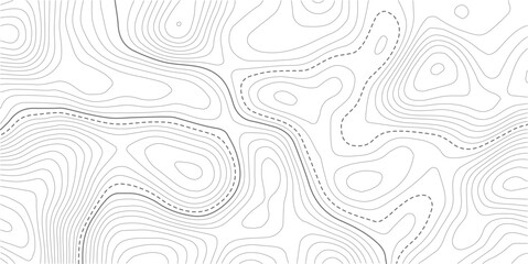 Topographic contour map. similarcartography illustration. Topography and geography map grid abstract backdrop.grid line topo map technology modern design white background. Vector Illustration.  © MDSOHEL