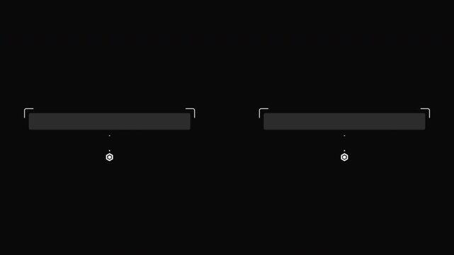 Hud tag title minimal futuristic digital callout interface elements designed for high-tech data visualization and sci-fi video overlay effects.