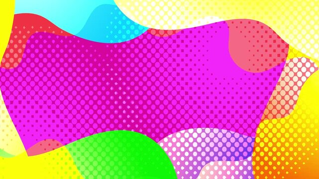 Abstract colorful pop art pattern 4K