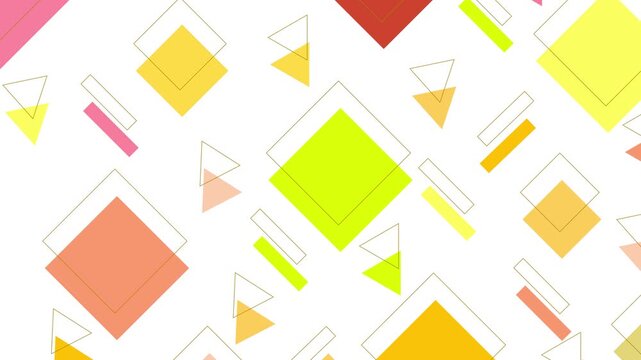 Geometric Shapes Abstract Pattern Motion 4K