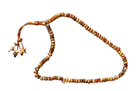 Islamic prayer beads tasbih isolated on white background PNG