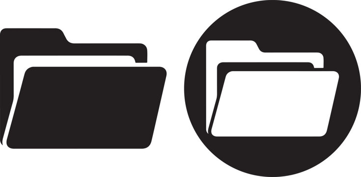 Open folder icon representing document organization storage and file management