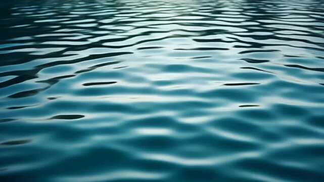 静かな水面に波紋が広がる癒しの自然背景
