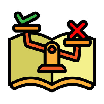 Feasibility Study Vector Filled Icon Design