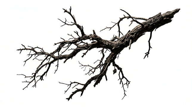 Stark dead tree branch composition