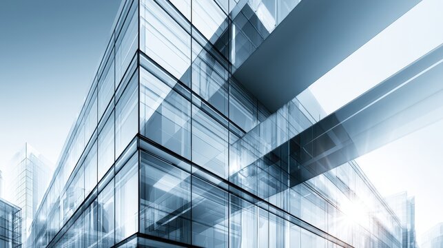 Modern glass architecture office building exterior