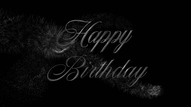Elegant Birthday Title