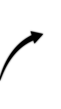 Black color arrow rising transparent channel. Abstract arrow growth chart of economy icon black color animated down to up arrow animation, on a white background, direction animation,