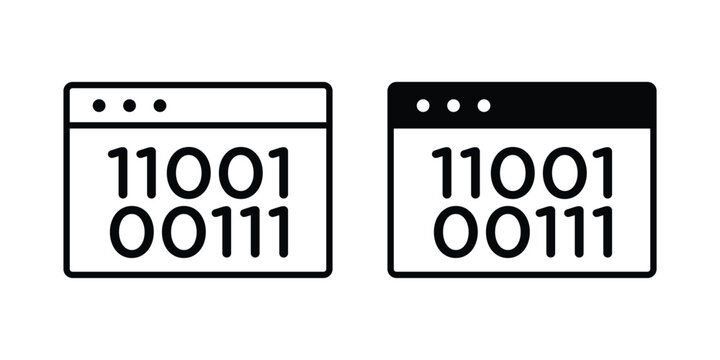 Binary code icon