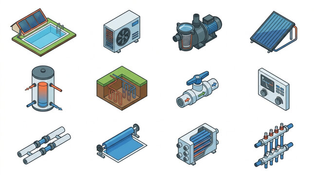 Industrial Water Treatment Equipment Setup.