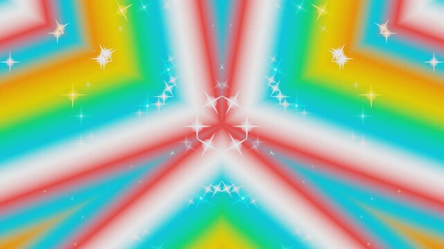 Vibrant colors explode in a kaleidoscope of light and energy patterns.