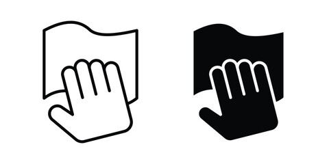 Fototapeta premium wipe icon