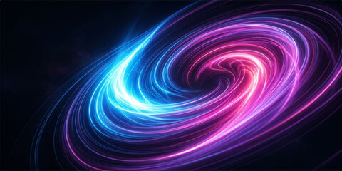 Fototapeta premium Vivid pink and blue spiral vortex abstract light background with abstract background astronomy universe colorful particle astrophysics wallpaper infinite dimension