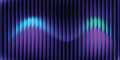 Abstract blue purple background. Colorful bright hi tech illustration. 3d perspective far horizon. Light in a distance. Technology and science concept © ali