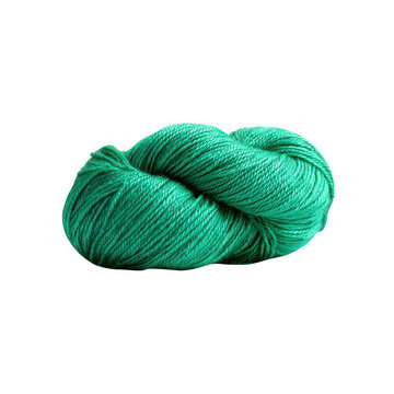 Yarn bundle in a striking shade of forest green exhibits a dense, soft texture with fine, tightly wound fibers that offer a rich, tactile quality for high-end knitting and weaving creations.