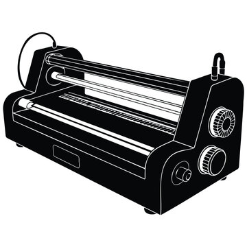 Wide format laminating machine for office and commercial print shop.