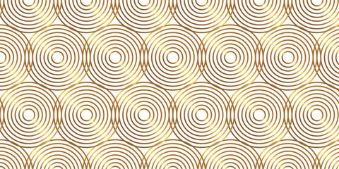 Obraz premium Seamless overlapping floral circle pattern. Abstract minimal geometric circle light background. Abstract background with lines. Technology business geometrical spiral pattern.