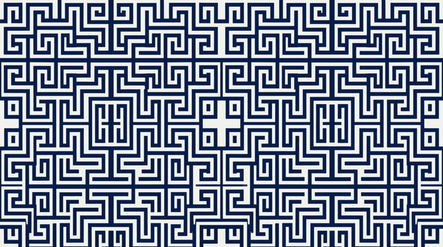 Intricate geometric square maze texture background.