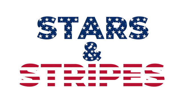 Stars stripes isolated on transparent background