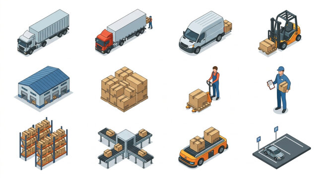 Logistics and Warehouse Operations Workflow.