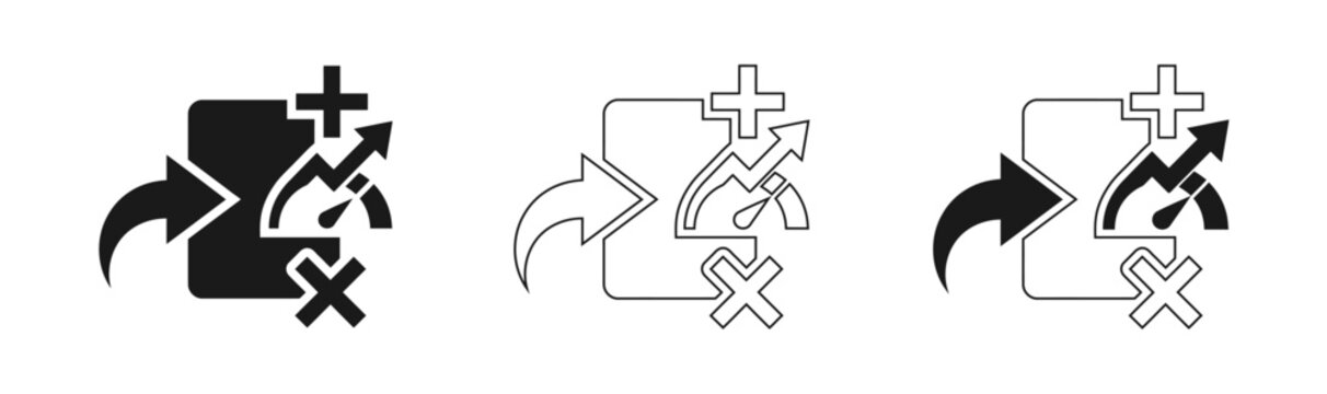 Data migration icon set cloud upload with cross symbol representing secure transfer and system integration solutions