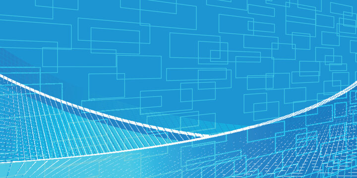 Abstract Blue Geometric Tech Background Graphic Design
